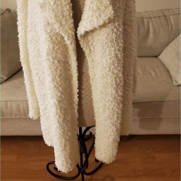 1.State Drape Front Poodle Cardigan sz XL in Ivory - Picture 6 of 11